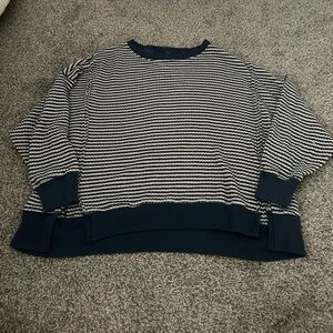 American Eagle striped crew